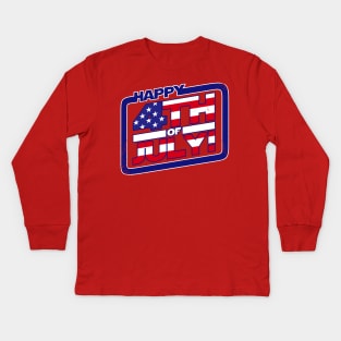 4th of July American Independence Day USA Kids Long Sleeve T-Shirt